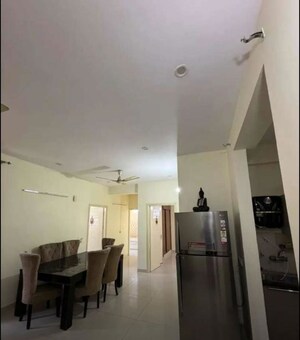 Dining area in 3 BHK Apartment at La Prisma, Dhakoli – for Rent