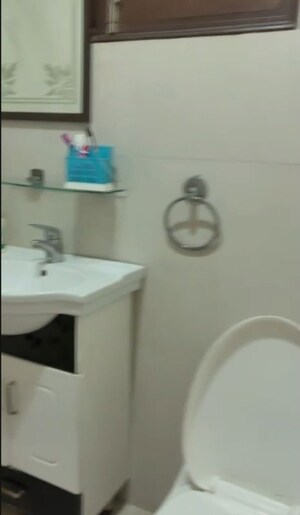 Bathroom in 2 BHK Builder Floor at East Of Kailash – for Rent