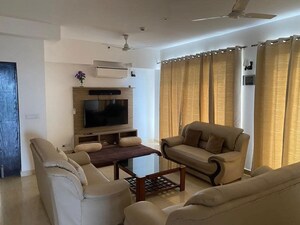 Living Room in 3 BHK Apartment at Conscient Heritage Max, Sector 102 – for Rent