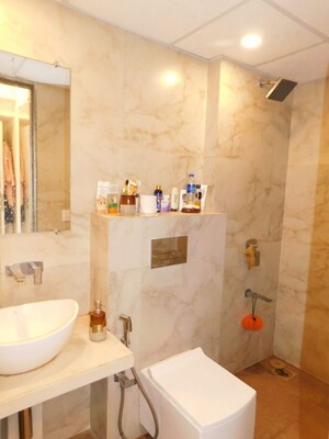Bathroom in 2 BHK Apartment at Kanakia Rainforest, Andheri East – for Rent