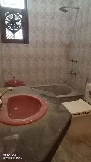 Bathroom in 4 BHK Builder Floor at Janakpuri – for Rent