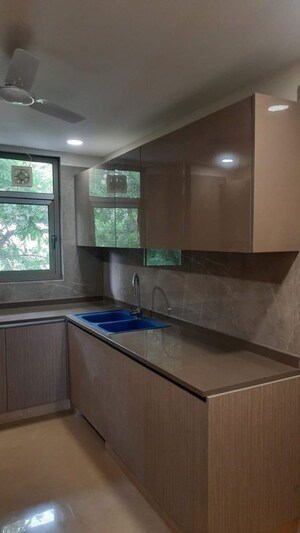 Kitchen in 3 BHK Builder Floor at South City 1 – for Rent
