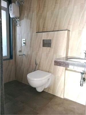 Bathroom in 3 BHK Apartment at Lodha Amara, Kolshet Road – for Rent
