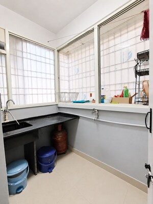 Kitchen in 2 BHK Apartment at Creative Environs, Hsr Layout – for Rent