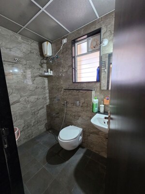 Bathroom in 2 BHK Apartment at Nyati Elysia, Kharadi – for Rent