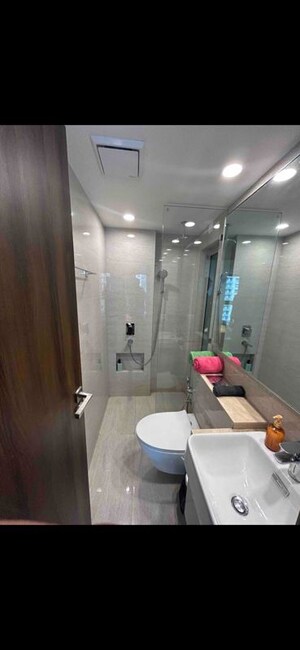 Bathroom in 1 BHK Apartment at Hiranandani Regent Hill, Powai – for Rent