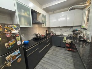 Kitchen in 3 BHK Builder Floor at Sushant Lok Iii – for Sale