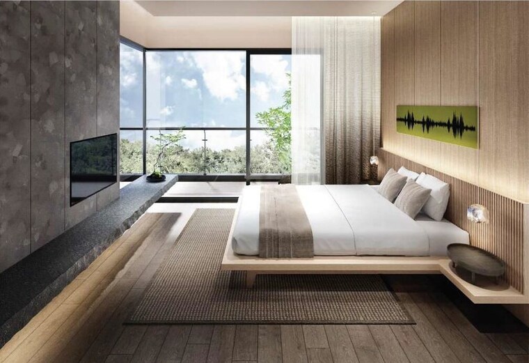 Bedroom, krisumi-waterside-residences Studio 1000 Sq.Ft. Apartment In Sector 36a Gurgaon 10373581