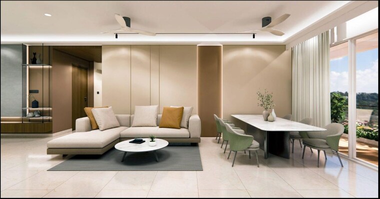 Living Room, sia-prospera 3.5 Bedroom 2378 Sq.Ft. Apartment In Miyapur Hyderabad 10373563