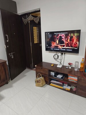 Living Room in 1.5 BHK Apartment at Sandesh Nagar – for Rent