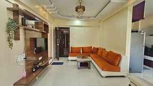 Living Room in 2 BHK Apartment at Shree Ganesh Graceland, Pimple Saudagar – for Rent