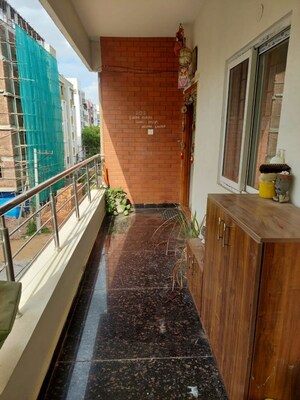 Balcony in 3 BHK Apartment at AB Residency Manikonda, Manikonda – for Rent
