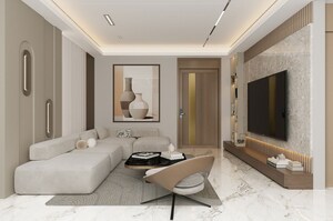Living Room in 3 BHK Apartment at Lakdi Ka Pul – for Sale
