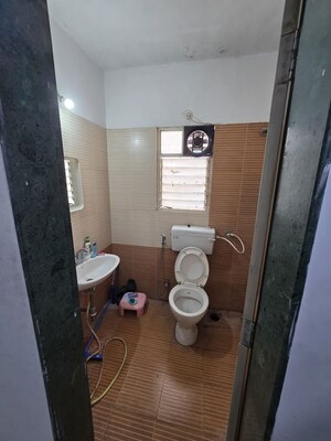 Bathroom in 3 BHK Apartment at Om The Island, Wakad – for Rent