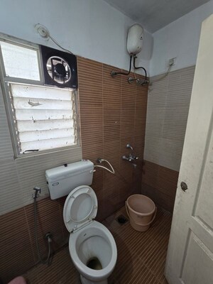 Bathroom in 3 BHK Apartment at Om The Island, Wakad – for Rent