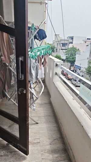 Balcony in 3 BHK Builder Floor at Kavi Nagar Block K – for Sale