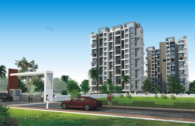 Exterior View, shraddha-twin-tower 2 Bedroom 750 Sq.Ft. Apartment In Wakad Pune 10373883