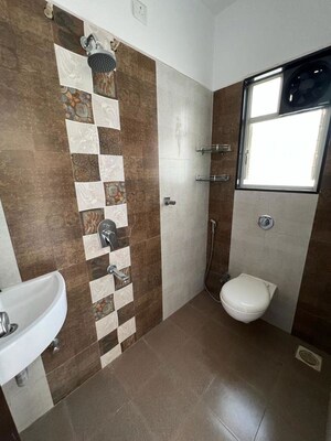 Bathroom in 2 BHK Apartment at Shraddha Twin Tower, Wakad – for Rent
