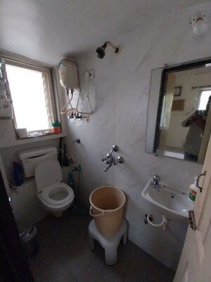 Bathroom in 2 BHK Apartment at Sandesh Nagar – for Rent