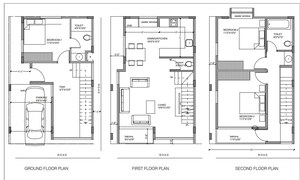 Floor Plan in 4 BHK Villa at Apna Aangan, Jigani – for Sale