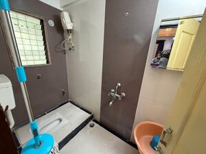 Bathroom in 2 BHK Apartment at Sai Nisarg CHS, Kharghar Sector 19 – for Rent