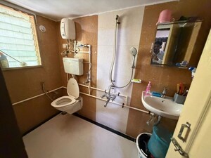 Bathroom in 2 BHK Apartment at Sai Nisarg CHS, Kharghar Sector 19 – for Rent