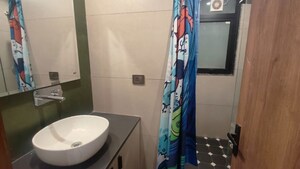 Bathroom in 3 BHK Builder Floor at Dlf Phase V – for Rent