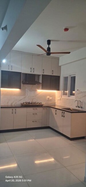 Kitchen in 3 BHK Apartment at Rajapushpa Provincia, Narsingi – for Rent