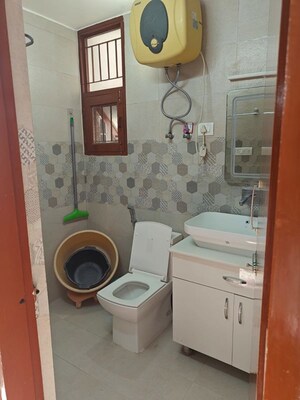 Bathroom in 3 BHK Apartment at Apex Apartments, Sector 45 – for Rent