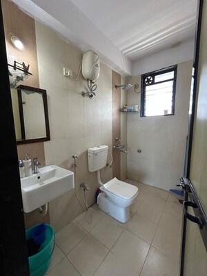 Bathroom in 2 BHK Apartment at Grow More Tower, Kharghar – for Rent