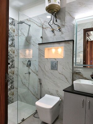 Bathroom in 3 BHK Builder Floor at Vipul World Floors, Sector 48 – for Rent