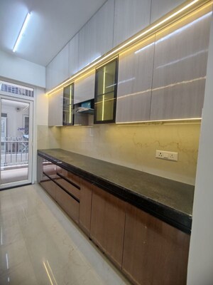 Kitchen in 3.5 BHK Builder Floor at Smart World Gems, Sector 89 – for Rent
