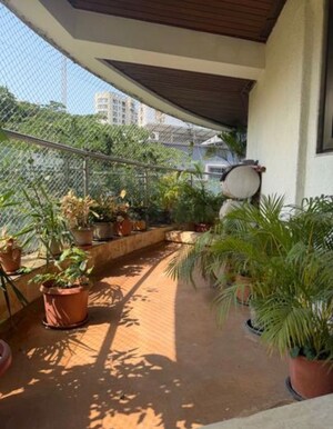 Balcony in 3 BHK Apartment at Bandra West – for Rent