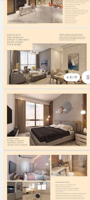 Bedroom in 2 BHK Apartment at Hiranandani Delanna, Ghodbunder Road – for Sale