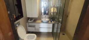 Bathroom in 3 BHK Apartment at Adani Group Western Heights, Andheri West – for Rent