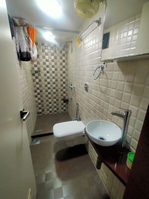 Bathroom in 2 BHK Apartment at Sandesh Nagar – for Rent