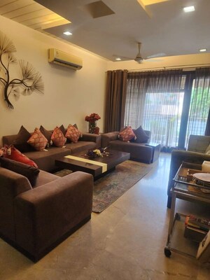 Living Room in 4 BHK Builder Floor at Greater Kailash I – for Sale