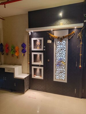 Living Room in 1 BHK Apartment at Raunak 108, Kasarvadavali – for Rent
