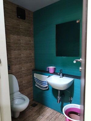Bathroom in 1 RK Apartment at Lodha Crown Quality Homes, Majiwada – for Rent