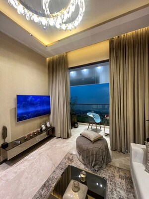 Living Room in 2 BHK Apartment at Sunteck Sky Park, Mira Road – for Sale