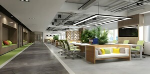 Team Area in  Co-working Space at Unitech Global Business Park, Sector 26 – for Rent