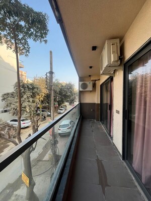 Balcony in 1 RK Builder Floor at Vipul Square, Sushant Lok I – for Rent