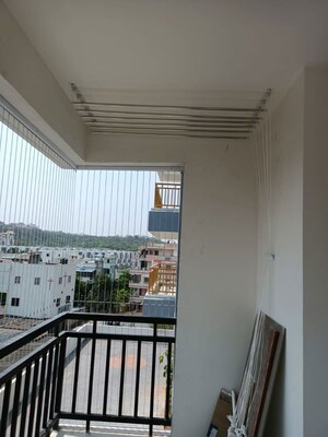 Balcony in 3 BHK Apartment at Praneeth APR Pranav Townsquare, Bachupally – for Rent