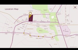 3 BHK Apartment – Map Location View at Adani The Marq, Sector 102a - for Sale