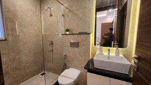 Bathroom in 3 BHK Builder Floor at NKV Golden Avenue, Sohna Sector 35 – for Rent