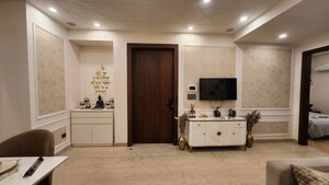 Living Room in 3 BHK Builder Floor at NKV Golden Avenue, Sohna Sector 35 – for Rent
