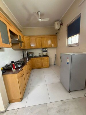 Kitchen in 1 BHK Builder Floor at Sector 15 ii – for Rent