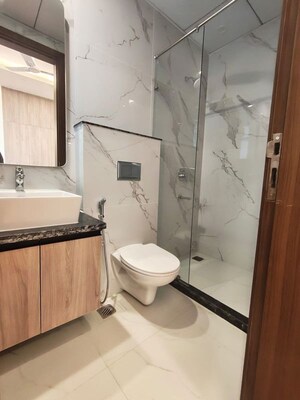 Bathroom in 3 BHK Builder Floor at NKV Golden Avenue, Sohna Sector 35 – for Rent