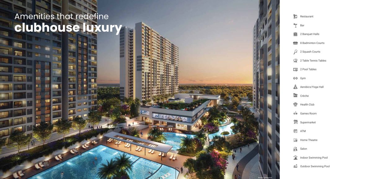 2.5 BHK 1422 Sq.Ft. Apartment in Adarsh Welkin Park