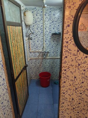 Bathroom in 1 RK Apartment at Bhavani Mata CHS, Lower Parel – for Rent